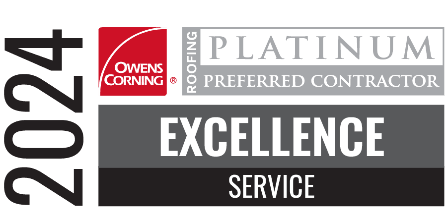 Owens Corning Platinum Preferred Contractor Award logo